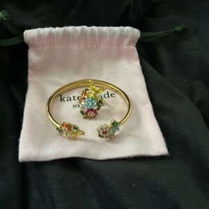 Kate Spade Gold Bracelet and Ring with Colorful Accents
